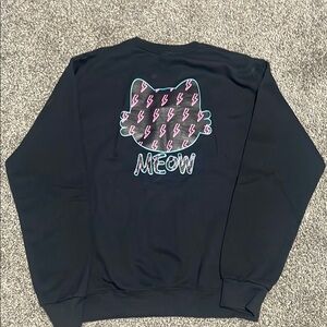 🐝Jerzees Black Cat Graphic Sweater